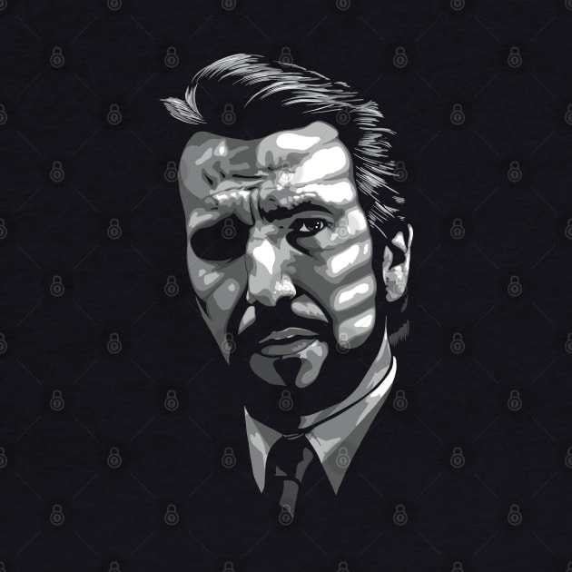 Alan Rickman greyscale by @johnnehill